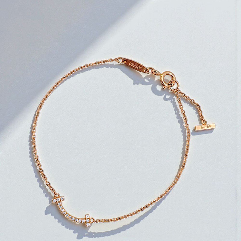 Smile Diamond Bracelet 18K / Gelang Berlian Seyum 18K / Diamond Jewelry 154GBD26000AB - HT
