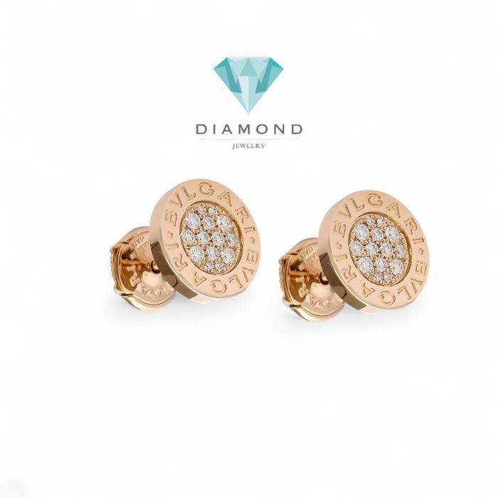 Anting  Bulat Berlian 18K-Diamond Jewelry-22ABD3984SD-HT