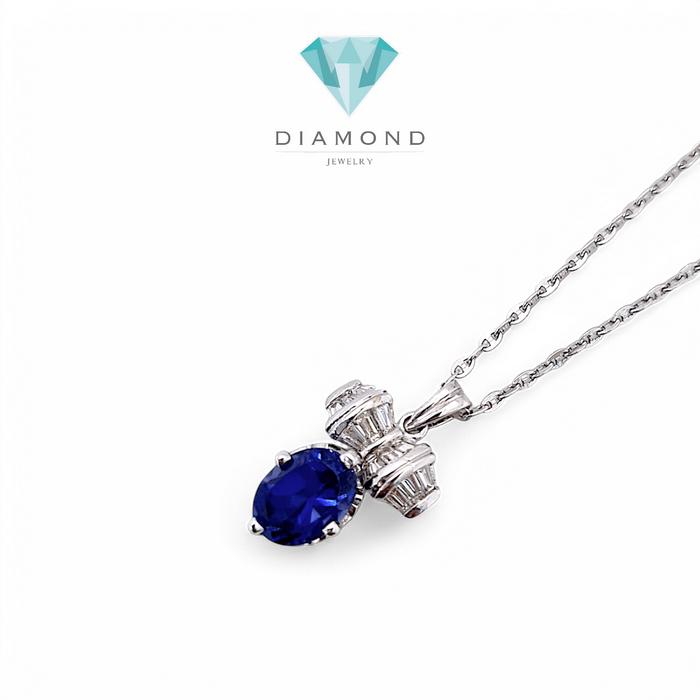 Liontin Blue Sapohire 18K / Diamond Jewelry