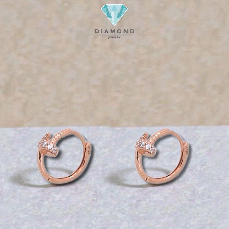 Nail Clip Gold Earings 17K / Anting Emas Klip Paku 17K / Diamond Jewelry / 432AMS157LS