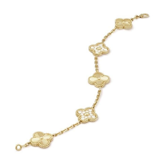Vca gold diamond bracelet 18k-Diamond Jewelry