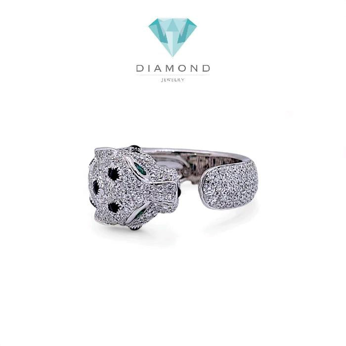 Panthere Full Diamond Ring 18K / Cincin Panthere Full Berlian 18K / Diamond Jewelry 98CBD298000AB-HT