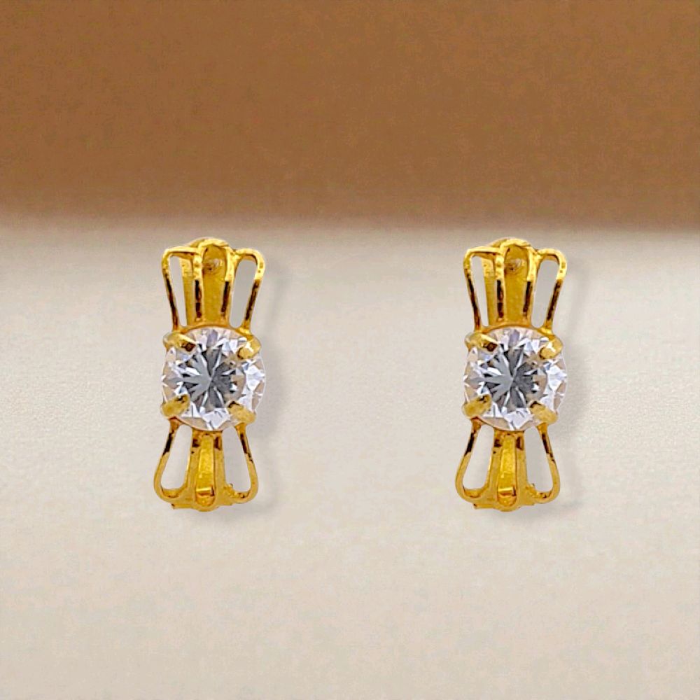 Ribbon Gold Earring 23K / Anting Pita Emas 23K / 313AMSWP2
