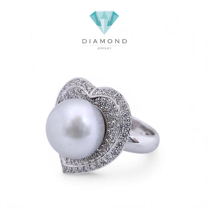 Love Pearl Diamond Ring 18K / Diamond Jewelry