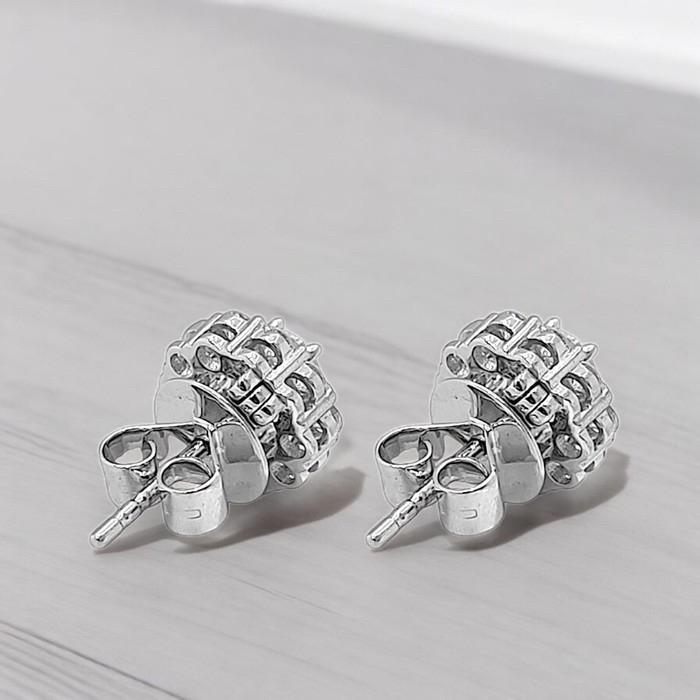 Flower Diamond Earrings / Diamond Jewelry