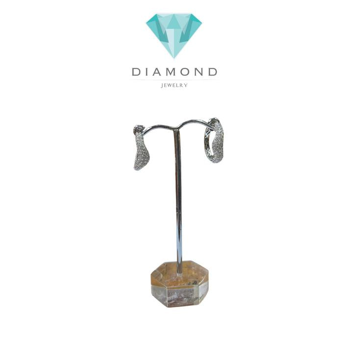 Gypsy Diamond Earring White Gold 18 K Diamond Jewelry