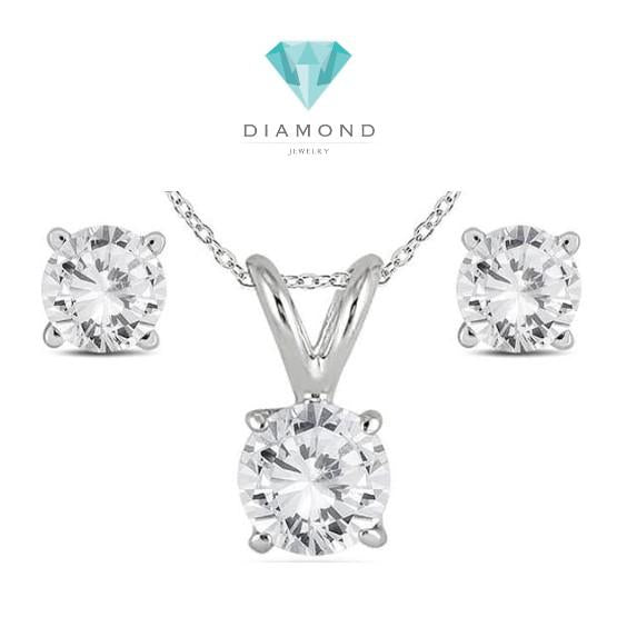 Bundle Berlian Kalung dan Anting Simply Diamond by Diamond Jewelry