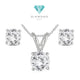 Bundle Berlian Kalung dan Anting Simply Diamond by Diamond Jewelry