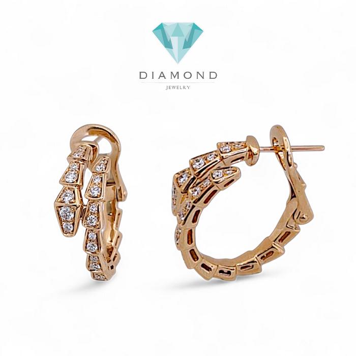 Ulo Serpenti Full Diamond Earring 18K / Diamond Jewelry