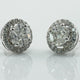 Esperansa diamond solitare earring 18k white gold-Diamond Jewelry