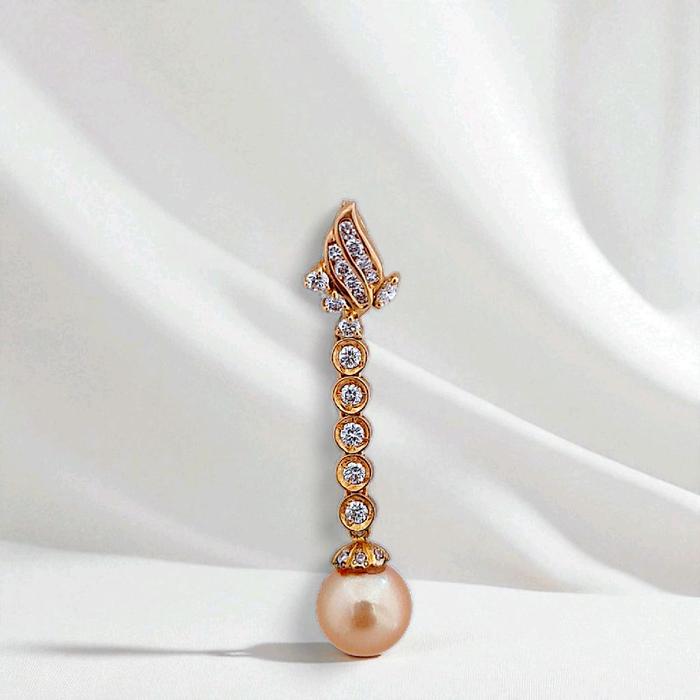 Liontin Pearl Yellow Diamond 18K / Diamond Jewelry 15LMGT380WP