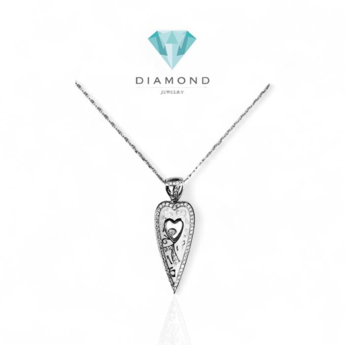 Liontin Frank Muller White Gold Ceramic Berlian 18K/ Diamond Ceramic Pendant Frank Muller- Diamond Jewelry-24LBM1264WPLS-HT