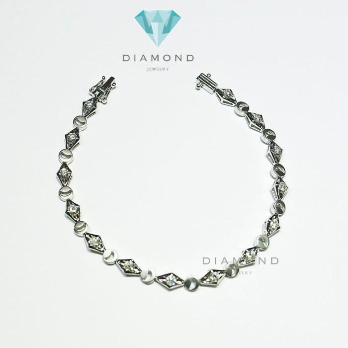 Diamond Bracelet - Gelang Berlian - Diamond Jewelry - White 03030429