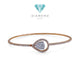 Tear Diamond Bangle 18K / Gelang Berlian Tear 18K / Diamond Jewelry 142GB96000AB-HT