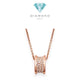 Diamond Pendant Pave Round Cilinder Zero/Kalung Berlian Zero Cilinder-Diamond Jewelry-373KBD22000RY-HT