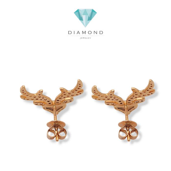 Anting Rusa MOP with Diamond 18K- deer diamond mop earring / Diamond Jewelry