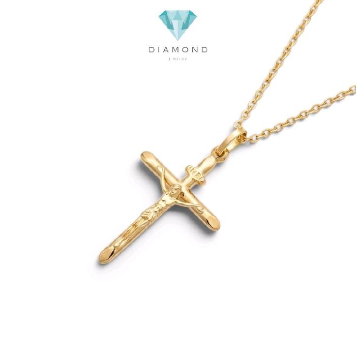 Gold Cross Pendant 16K / Liontin Salib Emas 16K / Diamond Jewelry / 286LMS066LS