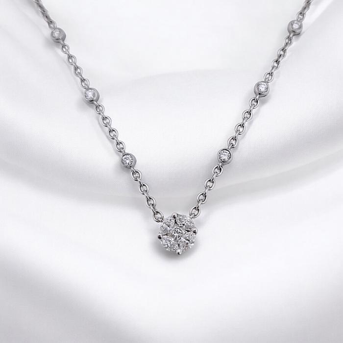 Diamond Necklace esperanza 18K Gold Diamond Jewelry