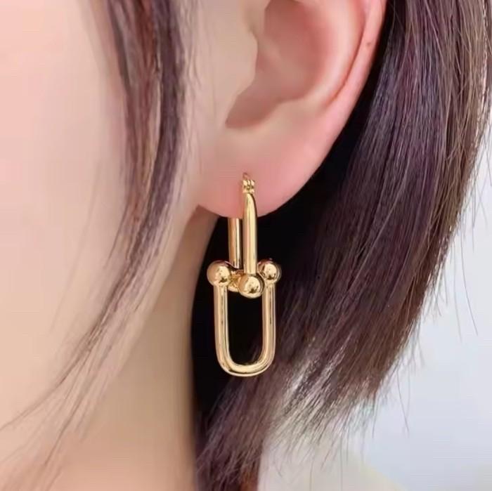 Anting emas hardware chain 18k/ gold earring hardware chain 18k-Diamond Jewelry