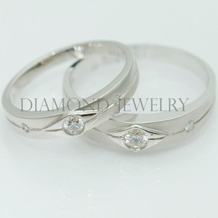 Cincin Kawin/Wedding Ring - Diamond Jewelry Two Tone 01020848/01020849