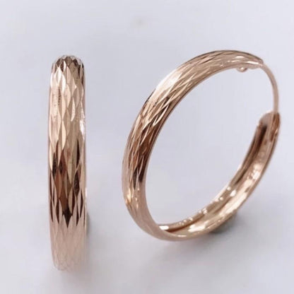 Hoop 18k rose gold earring