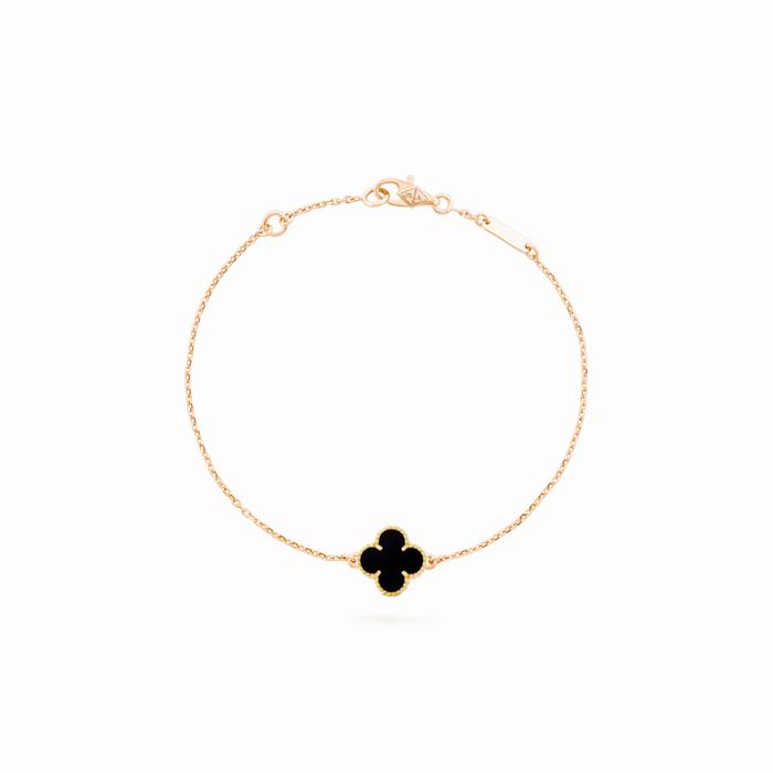 Sweet alhambra vc earing-necklace onyx Diamond Jewelry