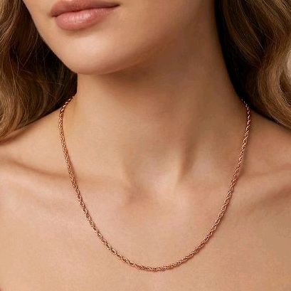 Chain Small Necklace 700K / Kalung Emas Rantai 700K / 442KMS090LS