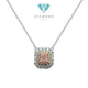 Kalung Pink Diamond cushion 18K/ kalung pink diamond necklace -Diamond Jewelry