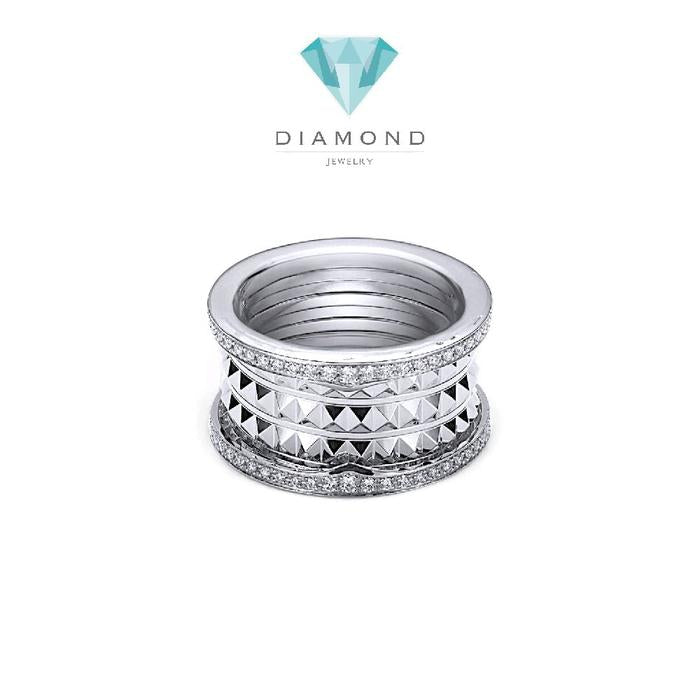 ZeroRock Diamond Ring 18K / Cincin Berlian zero Rock 18K / Diamond Jewelry-1CBD1318LSNEW-HT