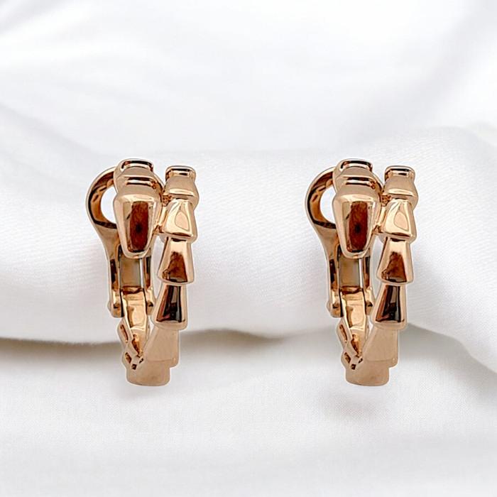 Earring Ulo Snake Rose Gold 18K / Diamond Jewelry-368ABD957RY-HT