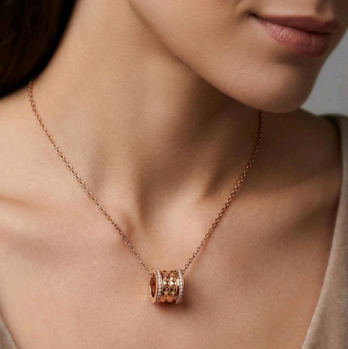 B.Zero1 Rock Diamond Necklace 18K / Diamond Jewelry / 160KBD19150OAB