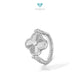 Vintage Alhambra clover chalchedony holiday Diamond Rings white gold 18K / Cincin Diamond Vintage batu ungu berlian emas putih18K / Diamond Jewelry / 410CBD13000RY