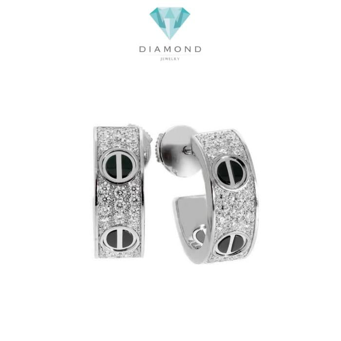 love full diamond earring Diamond Jewelry