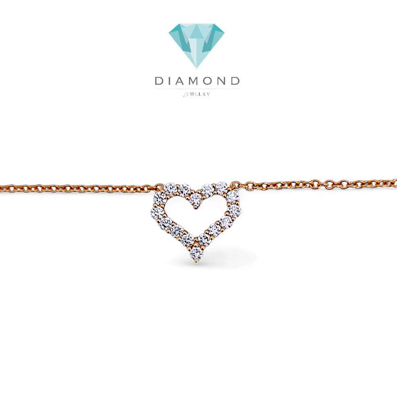 Love Diamond Necklace 18K / Kalung Berlian Hati 18K / Diamond Necklace 138KBD88000AB -HT