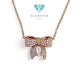 Ribbon Diamond Necklace 18K / Kalung Pita Berlian 18K / Diamond Jewelry 111KBD56200AB-HT