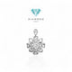 Berlian Model Bunga liontin 18k / Flower Diamond pendant