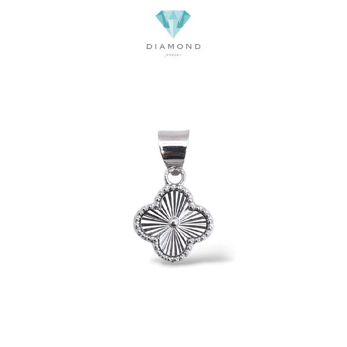 Mini Clover White Gold Pendant 17K / Diamond Jewelry / 280LMS05LS