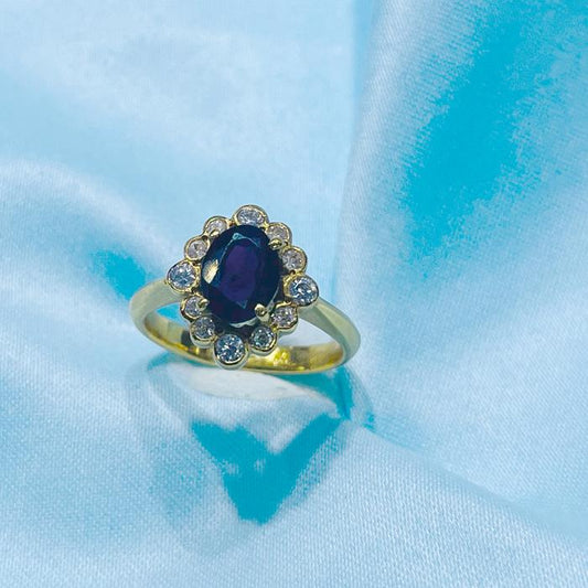 Edwardian Ruby Ring 23k gold Ring Diamond Jewelry