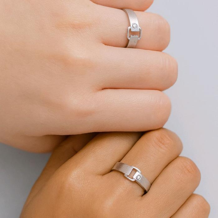 Wedding Belt Ring 18K / Cincin Nikah Belt 18K / Diamond Jewelry-HT-23CBNKH5852WPLS - 24CBNKH4712WPLS