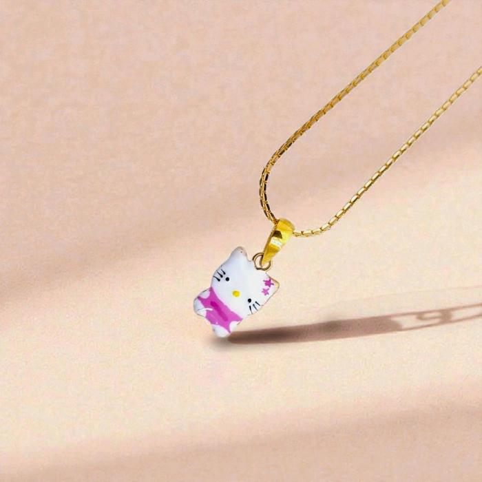 Hello Kitty Gold Pendant 18K / Liontin Emas Hello Kitty 18K / Diamond Jewelry / 270LMSWP1