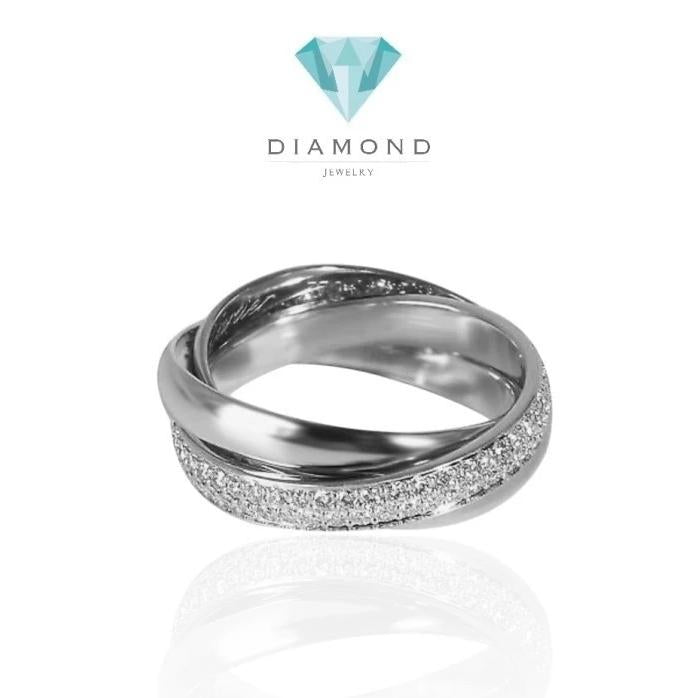 Trinity diamond  ring 18K- Diamond Jewelry