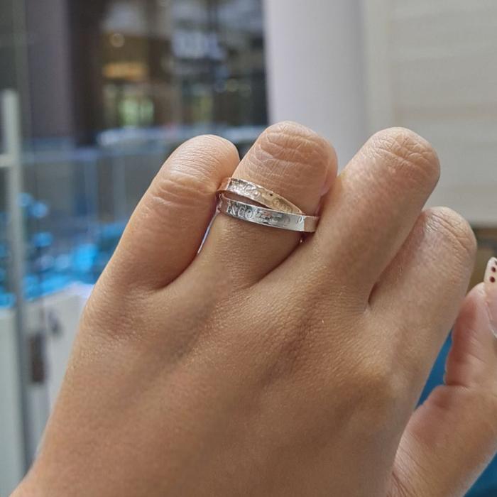 Interlocking trinity Ring 18K / Diamond Jewelry