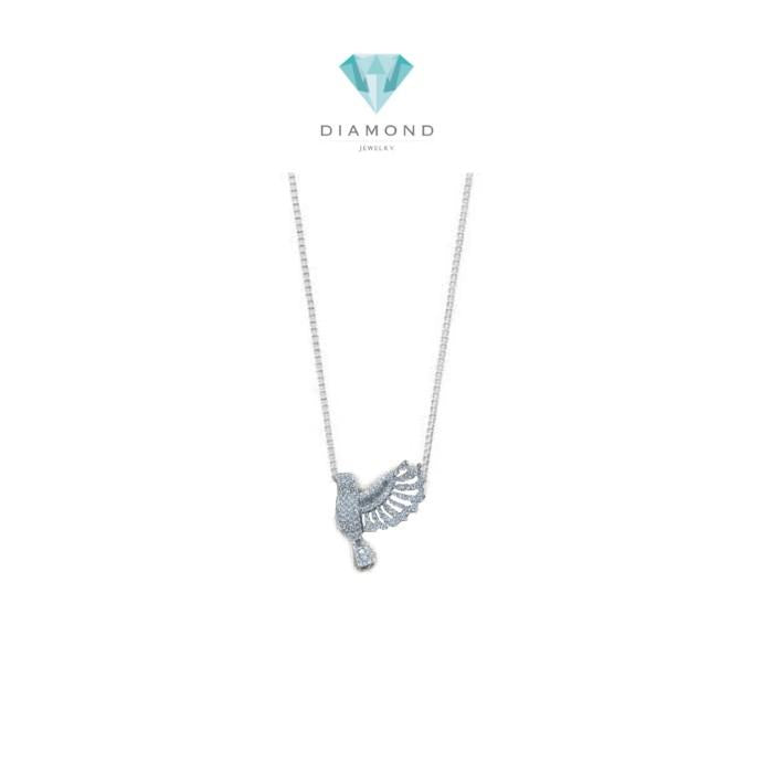 Diamond Necklace Flying Bird 18K White Gold Diamond Jewelry-1KB5LSNEWFLYING-HT