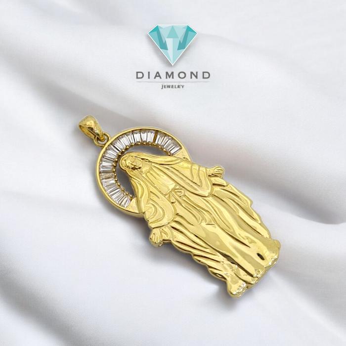 Liontin Emas Bunda Maria 18K-Diamond Jewelry