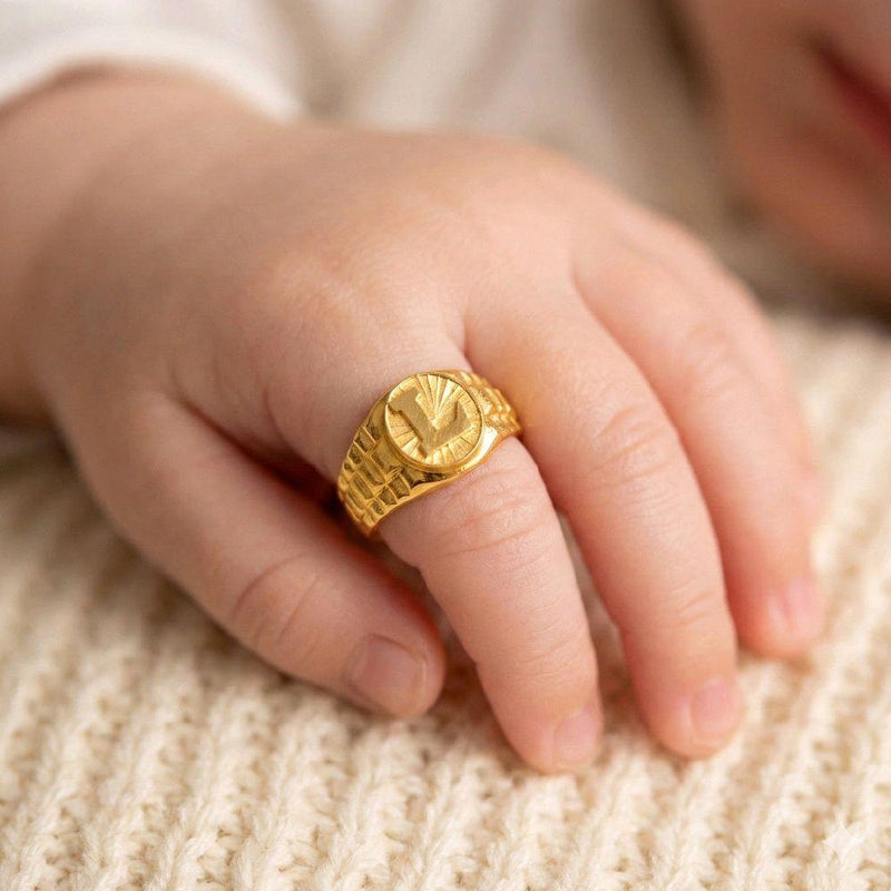 L Gold Ring 24K / Cincin Bayi Emas L 24K / 107CMSWP1
