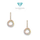 Trinity diamond earring 18K crt/anting berlian trinity-Diamond jewelry