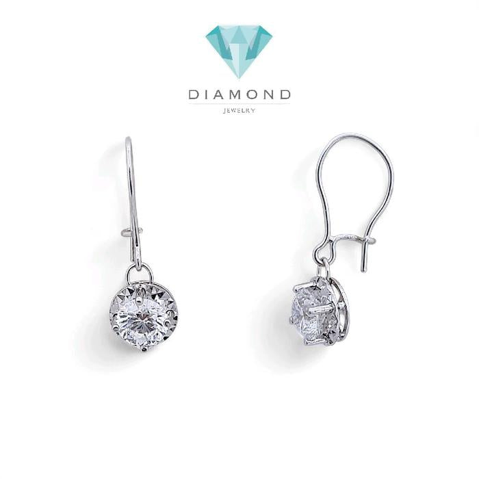Solitaire Gold Earring 750K / Anting Emas Solitaire 750K / Diamond Jewelry 409AMS242LS-HT