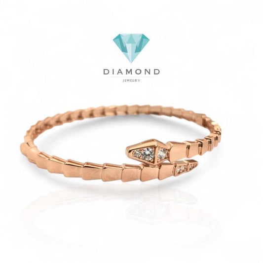 Gelang Emas Fashion snake gold Ular/ serpenti gold bangle -Diamond Jewelry