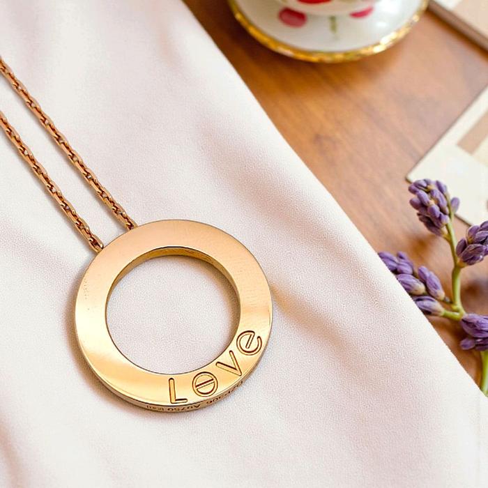 Love Diamond Necklace 18K / Kalung Love Berlian 18K / Diamond Jewelry 17KBD18000RB-HT