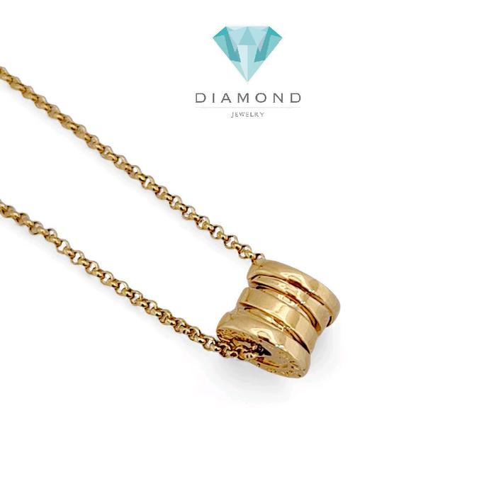Gold Necklace Round zero 18K / Kalung bulat zero roda  / Diamond Jewelry 409KBD674RY-HT